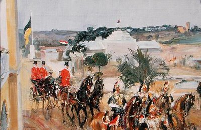 Vittorio Emanuele III at the World Exhibition, 1911 by Semen Gavriilovich Nikiforov